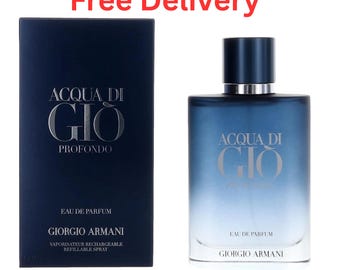 Giorgio Armani Acqua Di Gio Profondo Parfum Men's Cologne 3.4 oz Marine Fragrance