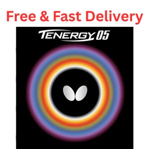 Butterfly Tenergy 05 Table Tennis Rubber | Professional Ping Pong Sheet, Red 2.1mm image 1