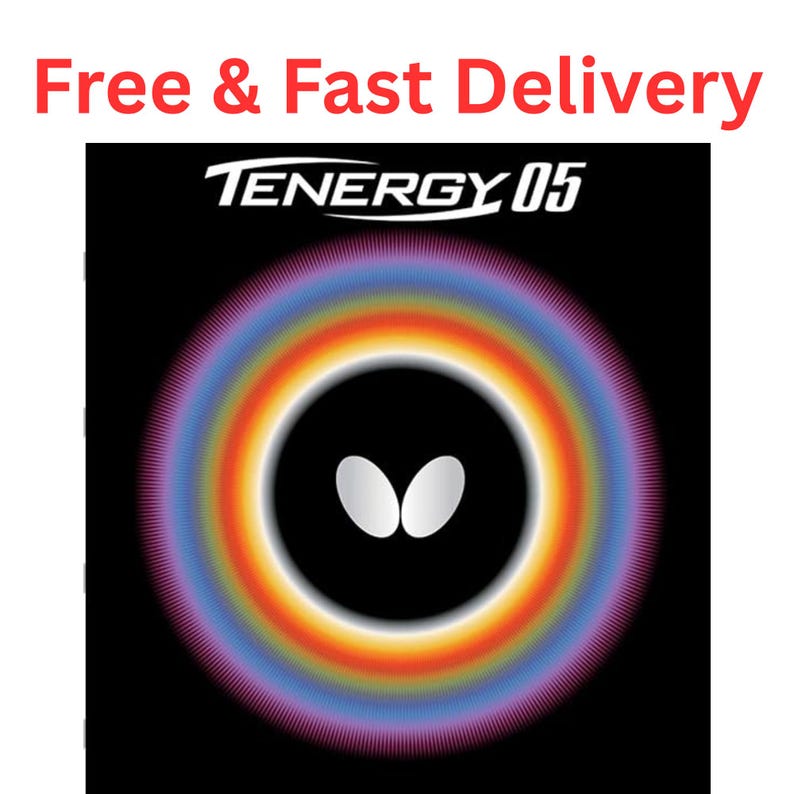 Butterfly Tenergy 05 Table Tennis Rubber | Professional Ping Pong Sheet, Red 2.1mm image 1