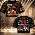 Usher Chris Brown R&B Tour 2026 Crop Top Jersey, Custom Name Concert Crop Jersey, Raymond Brown Fan Shirt, Personalized Hip Hop RnB Crop Top