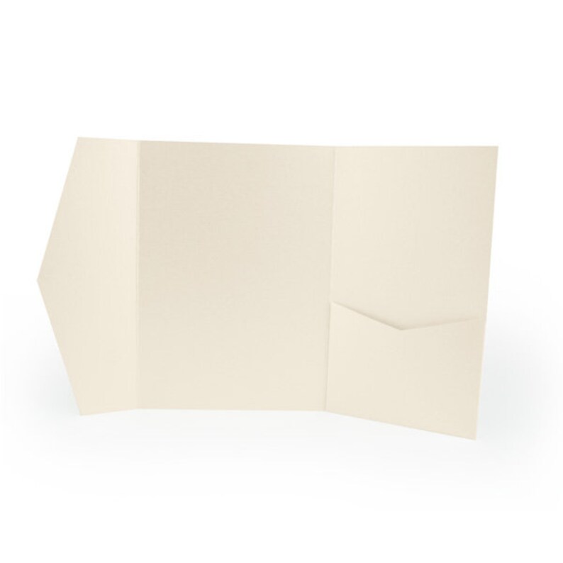 Pocket envelope Standard Pocketfold Invitation A7 Signature Etsy