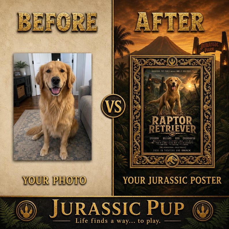 Custom Pet Movie Poster | Personalized Dog or Cat Portrait | Funny Hollywood Wall Art | Dog Mom Cat Lover Gift | Made to Order Bild 2