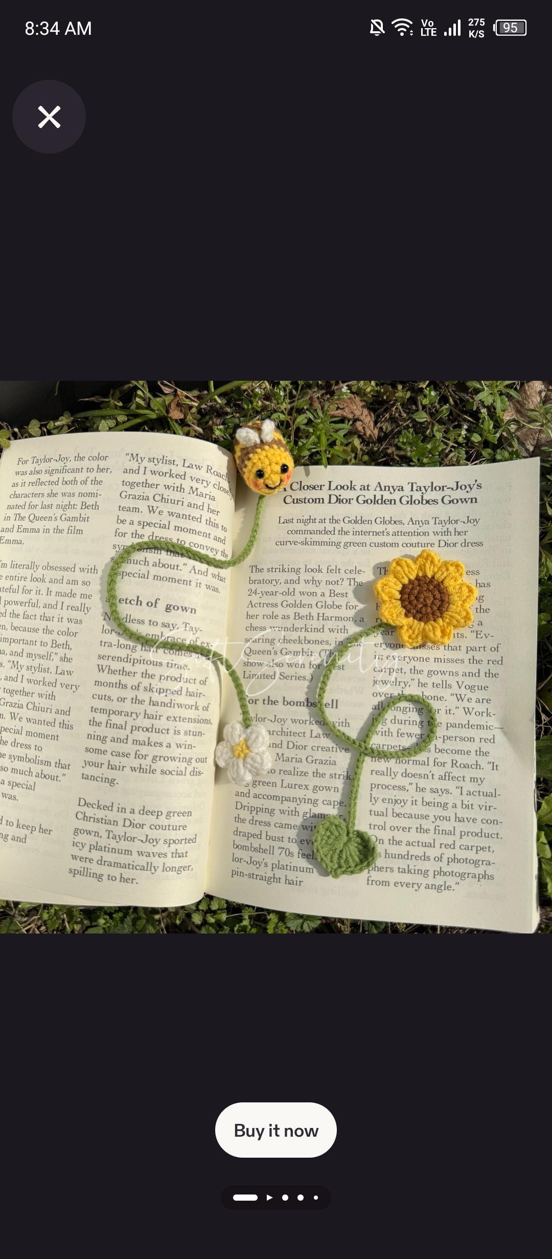 30 Flower Bookmark Crochet Patterns to Add a Handmade Touch to Reading Time 3 Sunflower Bee Bookmark Crochet Pattern