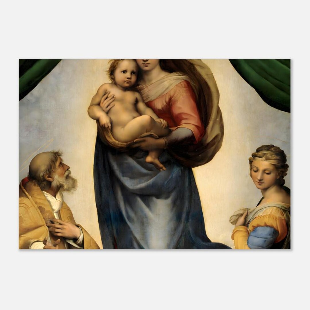 Sistine Madonna | After Raphael | Catholic Wall Art | Sacred Art Print ...