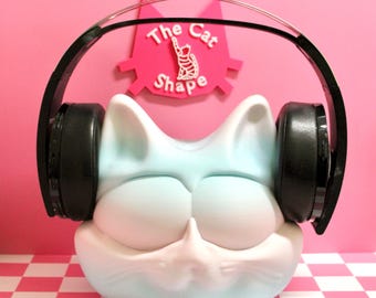 Supporto per cuffie a forma di gatto Max's Face – Un accessorio da scrivania stravagante
