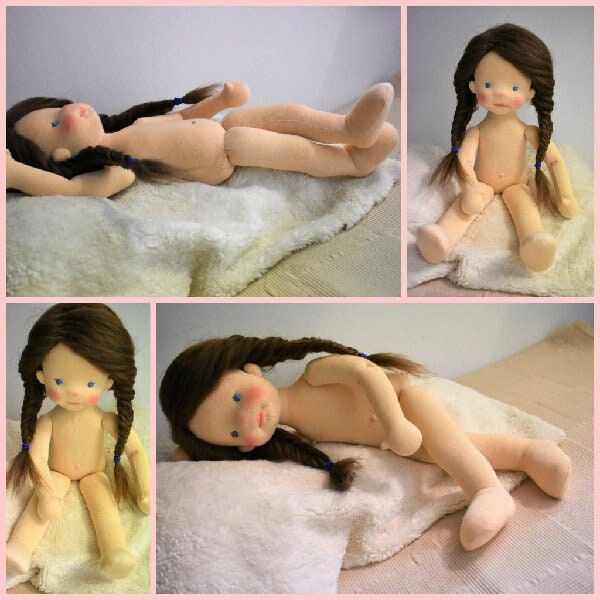 VIDEO TUTORIAL pattern making doll complete - Head - Body - Hair  for 18" doll