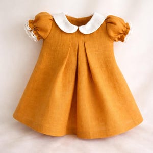 Pleated Dress PDF Pattern: 17-20" Waldorf Doll Clothes Sewing Tutorial