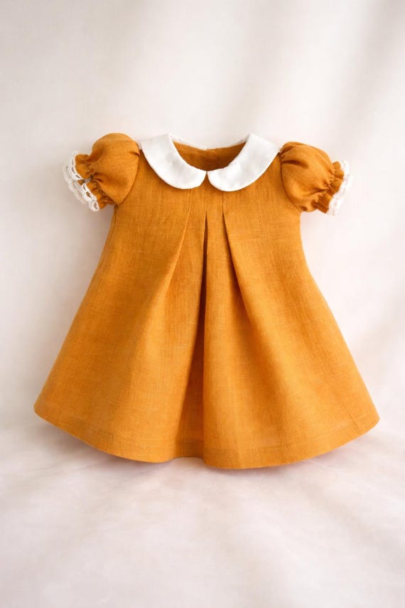 Pleated Dress PDF Pattern: 17-20" Waldorf Doll Clothes Sewing Tutorial