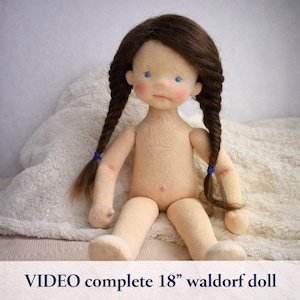Come realizzare una bambola Waldorf completa | Video tutorial passo dopo passo per bambola da 18"