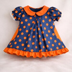 Pleated Dress PDF Pattern: 17-20" Waldorf Doll Clothes Sewing Tutorial image 3