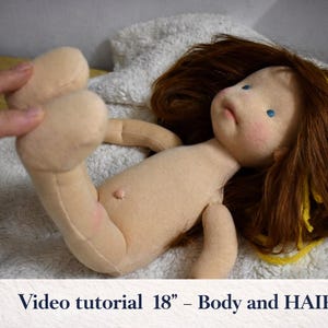 tutorial wideo – jak zrobić ciało i włosy lalki waldorf 18" (wersja angielska)