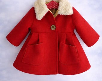 Red Coat Doll Sewing Pattern: 18-20" Waldorf Doll Clothes (PDF Download A4 Only)