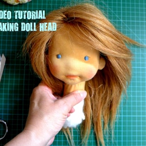 VIDEO tutorial  making doll HEAD  18inch