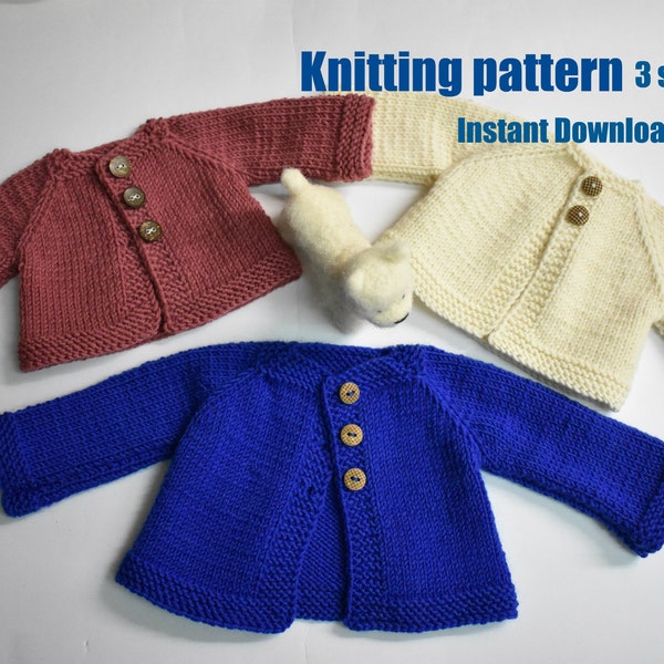 Waldorf Doll Sweater Knitting Tutorial & Pattern in 3 sizes,  Handcrafted Doll Clothing DIY