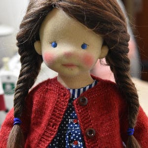 Waldorf Doll Crochet Wig Pattern: 18&quot; Doll Hair Tutorial (English PDF + Video Instructions)