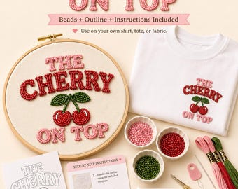 The Cherry on Top Beaded Embroidery Kit