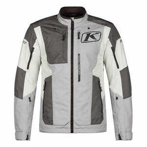 Klim Dakar Jacket, Waterproof Protective Moto Armor Grey White