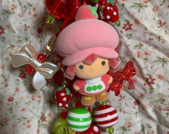 Strawberry Shortcake Junk journal charm/Bag charm