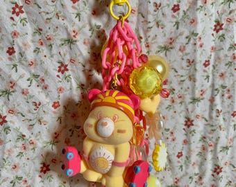 Care Bears Funshine Bear Junk Journal Charm/Bag Charm