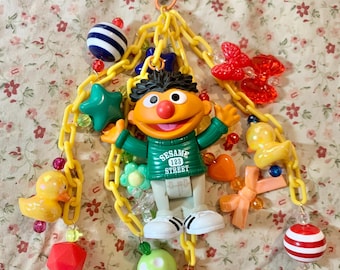 Sesame Street Ernie Junk Journal/Bag Charm
