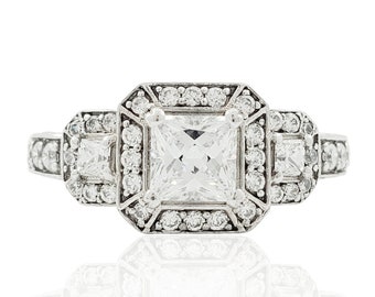 Cushion Cut Diamond Engagement Ring