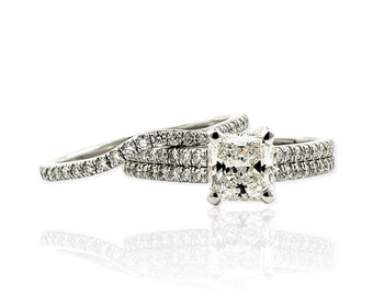 Radiant Cut Diamond Bruidsset