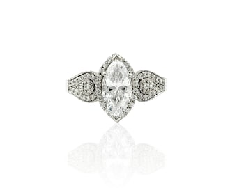 Marquise Cut Diamond Engagement RIng