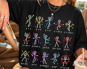 Math Functions PNG, Algebra Dance Design, Funny Classroom Style, Teacher Appreciation, STEM Educators (Digital Download)
