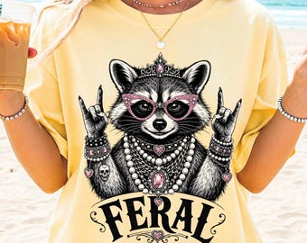 Feral Racoon Png, Raccoon Funny Png, Sarcastic Raccoon, Mama Raccoon Png, Mothers Day Png, Raccoon Boujee Png, Mothers Day Clipart