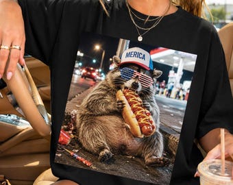 Raccoon Eating Hotdog Funny Selfie Meme Png,Funny 4th Of July Raccoon Png, America 250 Png, Bad Day To Be A Hot Dog Graphic Png