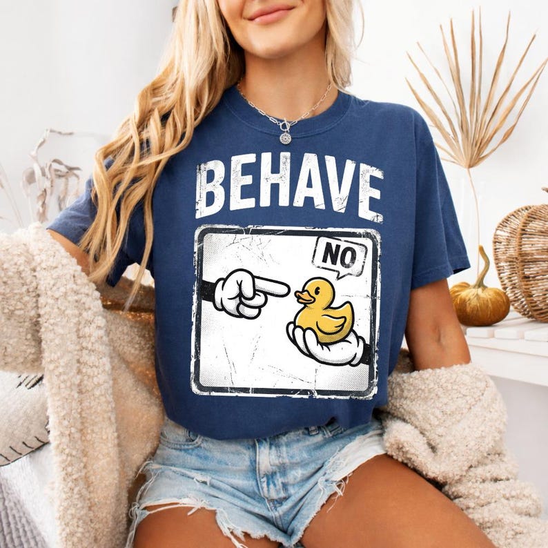 Duck PNG, Funny Saying No Meme, Behave Cartoon Humor Design, Sarcastic ...