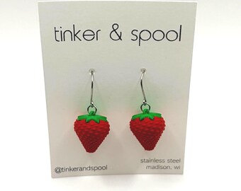 Strawberry Dangle Earrings