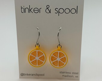 Lemon Dangle Earrings