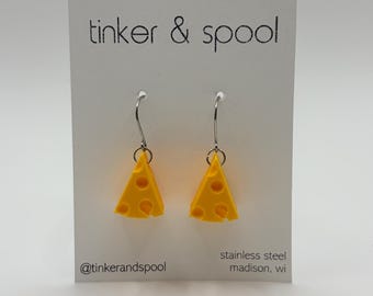Cheese Dangle Earrings
