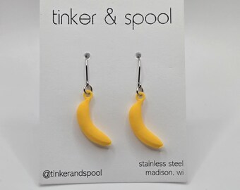 Banana Dangle Earrings