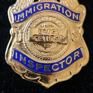 Immigration Inspector Badge - Etsy