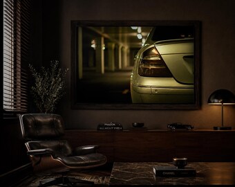 After Hours | Garage Print | Automotive Wall Art | Cinematic Car Photography | Man Cave Decor
