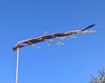 Draconario romano, cola de Draco tejida a mano en seda y lana