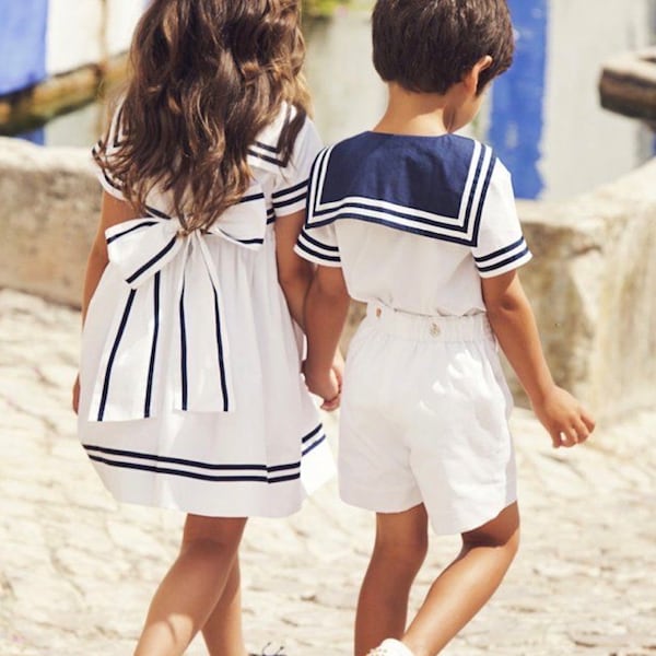 Anchors Aweigh Sailor Boy's Romper
