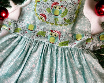 Festive Owl Party Dress