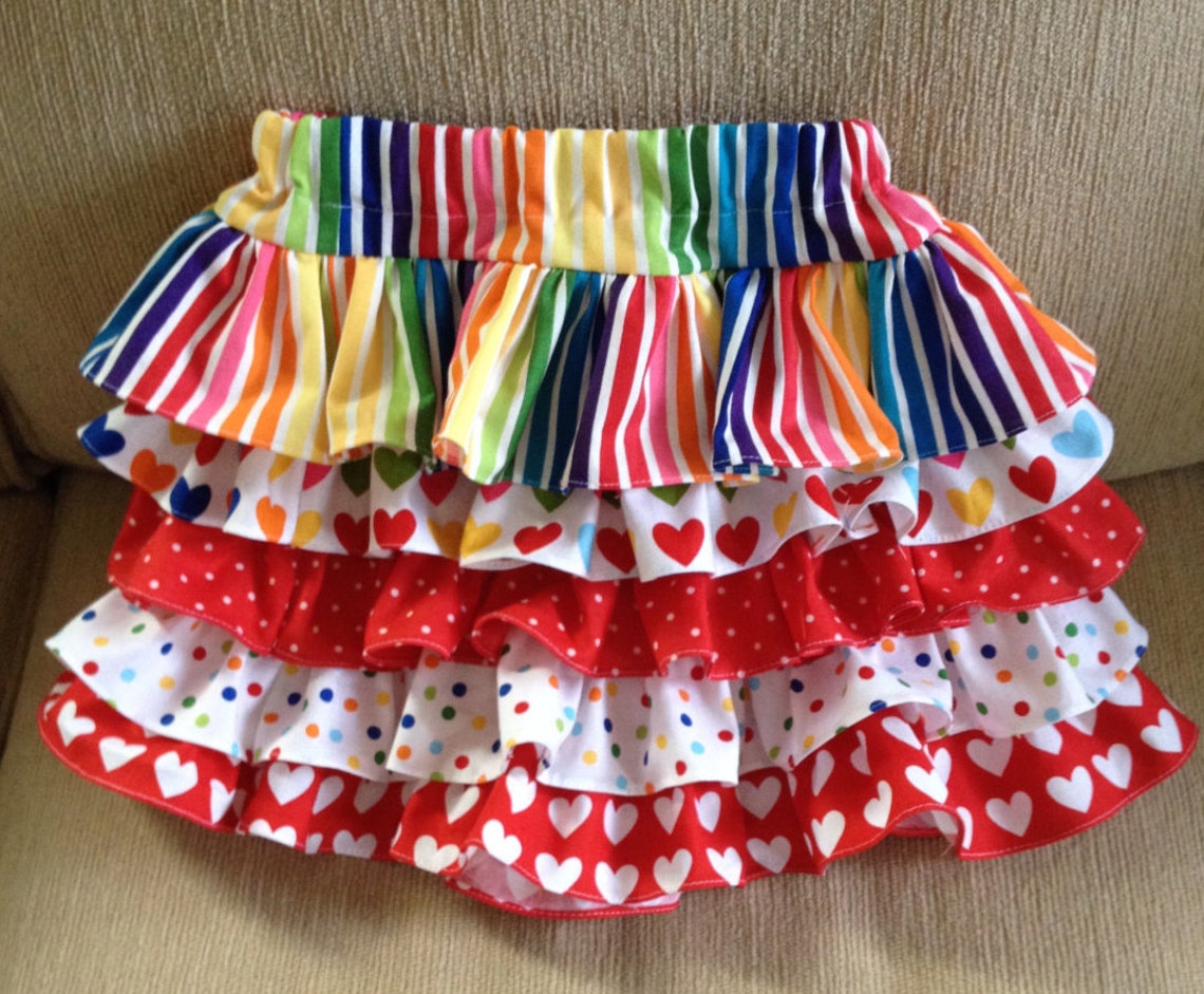 Tiered Ruffle Skirt Etsy