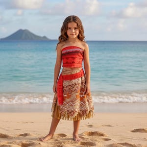 moana party dress Princess Moana Dress Cosplay Costume Cosplay for Girls' Kid's Carnival  Masquerade Event / Party Masquerade 2026