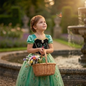 anna frozen green dress cosplay ladivine