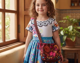 Kids Mirabel Princess Costume | Encanto Inspired Girls Dress