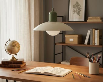 Nordic Dome Pendant Lamp - Minimalist Wrought Iron Ceiling Light with Soft Diffuser, Adjustable Height for Modern Decor