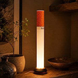 Lámpara de mesa LED estilo cigarrillo, tubo fluorescente con etiqueta personalizada, luz nocturna ambiental personalizada, lámpara de escritorio minimalista moderna, regalo único.