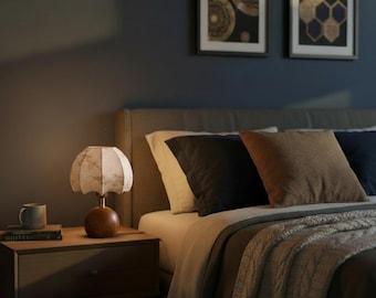 Handmade Vintage Desk Lamp – Warm Ambient Light for Retro Home Decor and Cozy Spaces