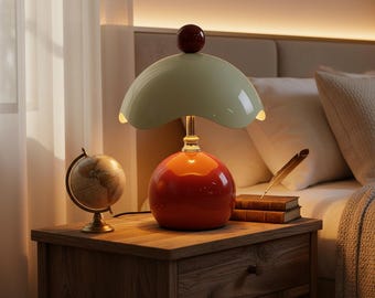Handcrafted Eggshell Table Lamp, Cozy Ambiance Lighting, Unique Home Decor, Mood Lamp for Bedroom & Living Spaces