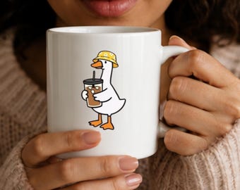Funny Goose Coffee Mug, Ceramic Animal Cup, Drinkware