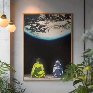 Cyberpunk Edgerunners Anime Poster | Retro Night City Wall Art | Bold Neon Aesthetic Print | Iconic David Martinez Fan Gift Room Decor